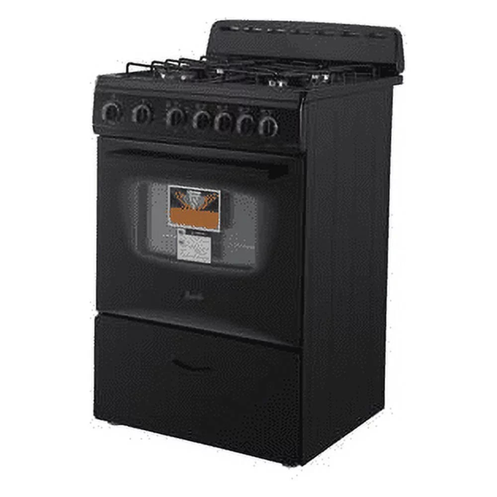 in Oven, Gas Compact 24" Black Avanti (GR2415CB) Range