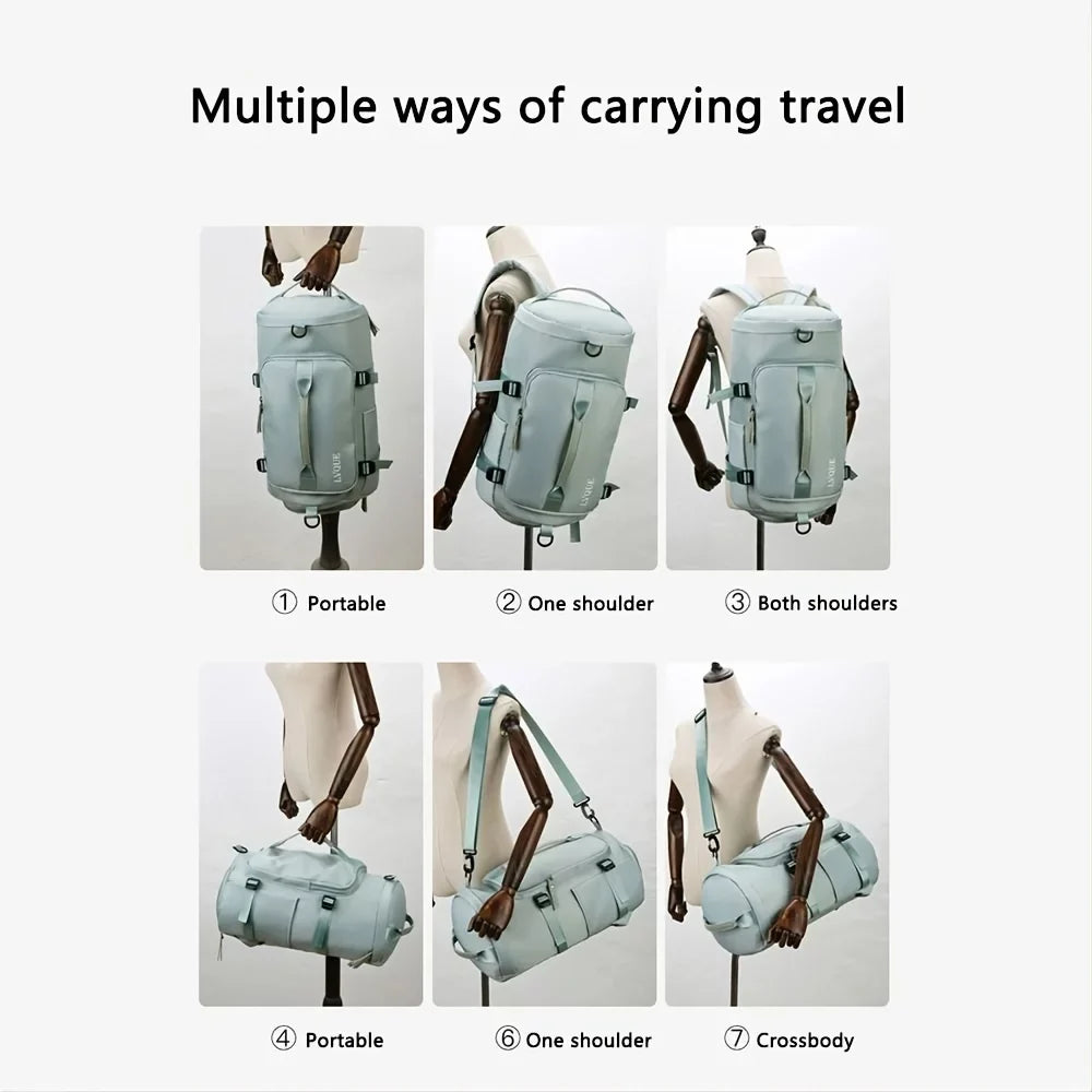 With Storage Lightweight Sports Bag, Shoulder Bag, Casual Large-capacity Bag Portable Compartment Multi Shoes