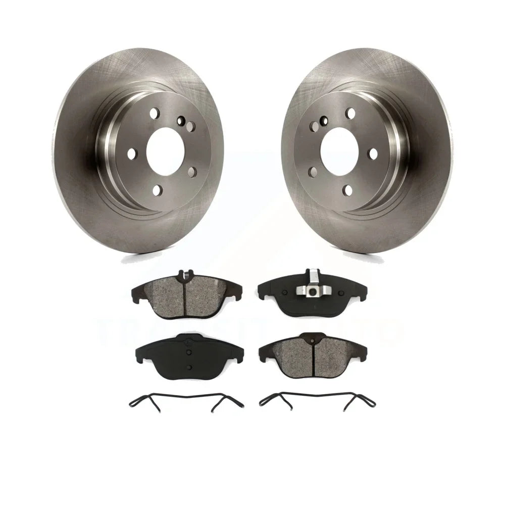And Disc C230 For Rear - C300 Rotors Brake Mercedes-Benz Kit Transit K8S-101917 Auto C250 Pads Semi-Metallic