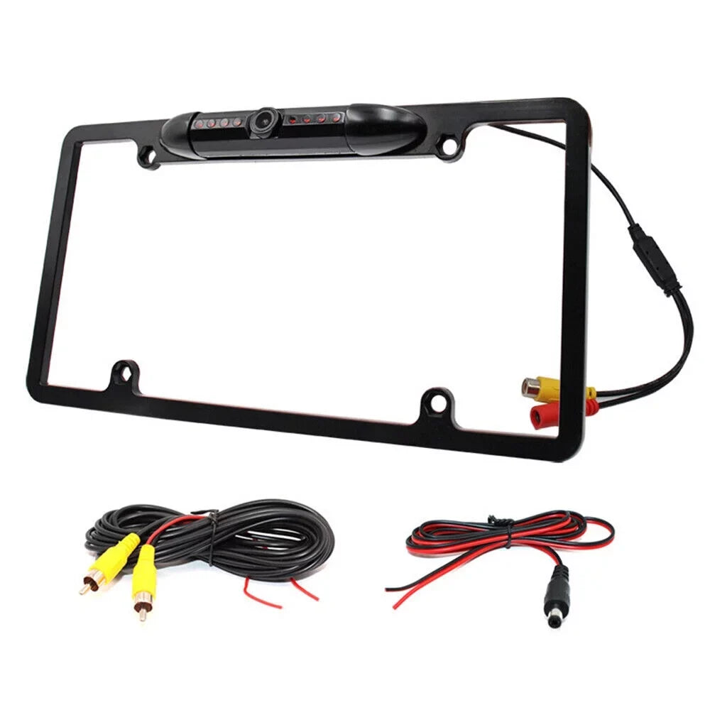 Plate with Backup Rear Vision Car Camera Night - View License Frame