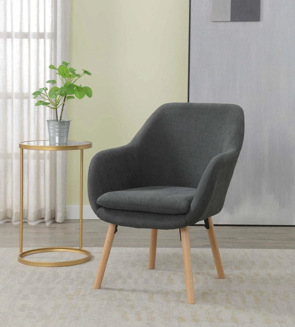 Charlotte 26.75" Take L 33.5" 25.25" W A Lie Gray Seat X Slate Accet X Chair, H,