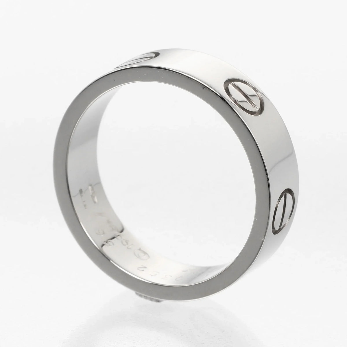7.9g Approx. (Good) K18 Gold 15 White Pre-Owned Ring Love I122924022 CARTIER No. WG Cartier