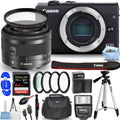 Filter Canon M200 15-45mm Lens with Mirrorless EOS Camera (Black) Bundle Digital