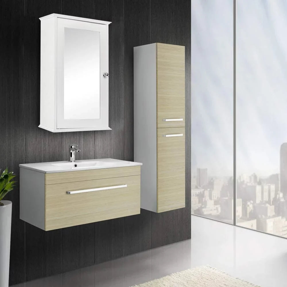 Organizer Bathroom Storage Door 2 White Single Wall Adjustable Mount BSL Cabinet with and Medicine Shelves Cabinet Mirrored