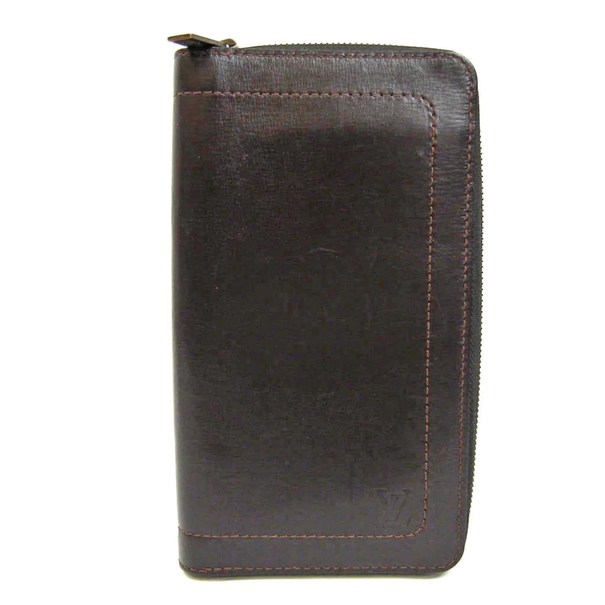 (bi-fold) M97025 Wallet Zippy Coffee Utah Organizer (Good) Pre-Owned Utah Men's Leather Long