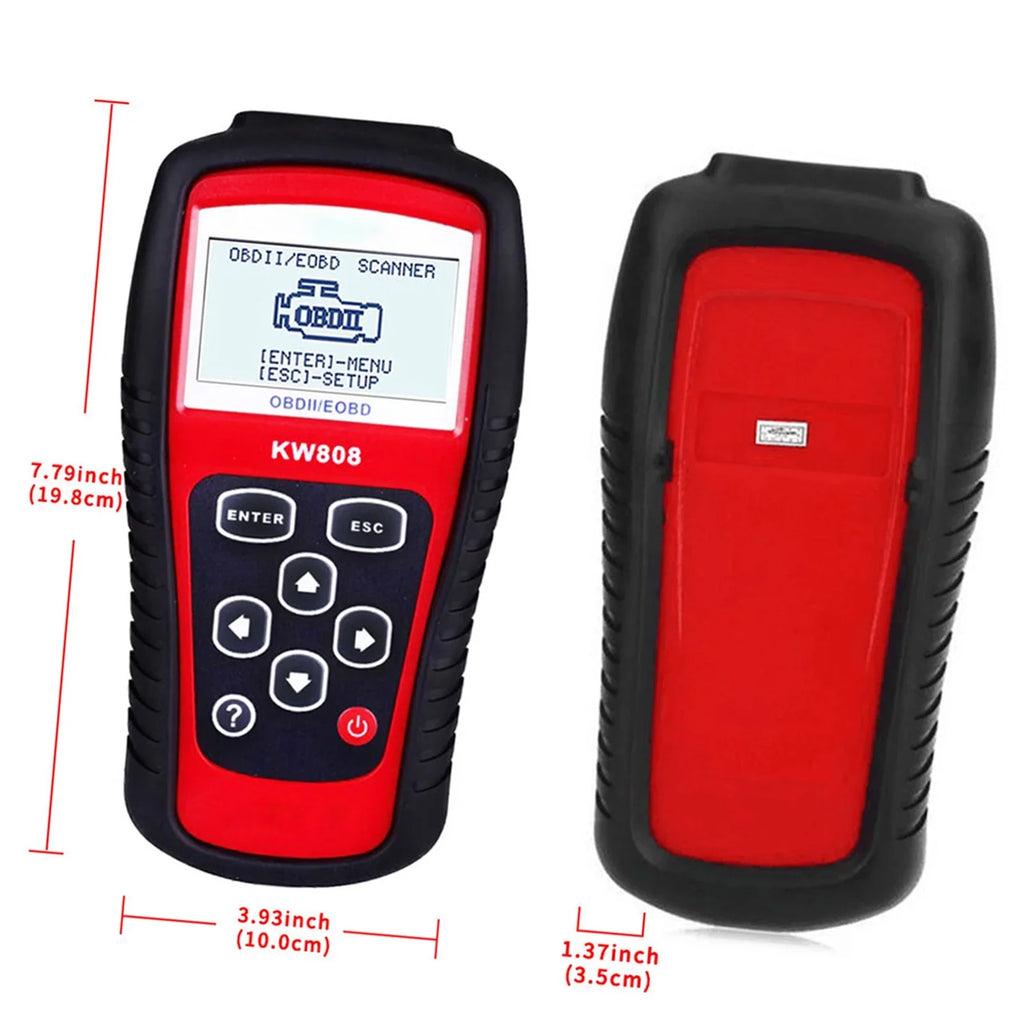 Scanner Effective Auto Decoder and Scanner for Cars KONNWEI OBDII Detection Reader EOBD Diagnostic Code Car / KW808 Troubleshooting
