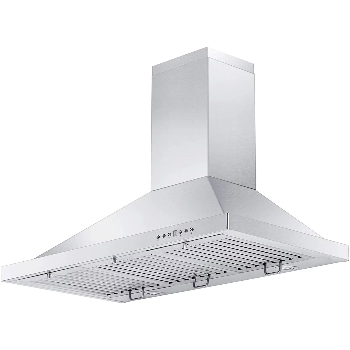 Wall Ductless 48 Inch Steel with LED Range Lights Molding Hood Crown Exhaust CFM Stainless 400 ZLINE KB-48 Mounted and Speed 4 Fans,