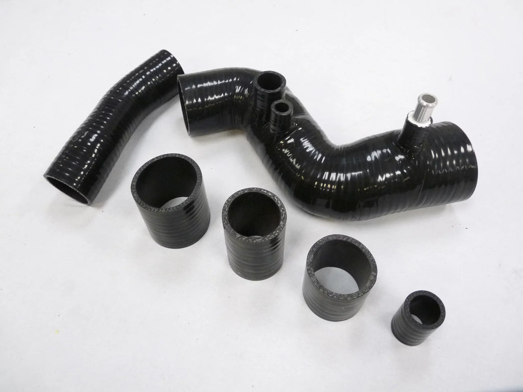 Kit to Fits Black 3S-GTE Toyota OBX Stainless Hose 1997 Radiator 1990 By MR2 Silicone