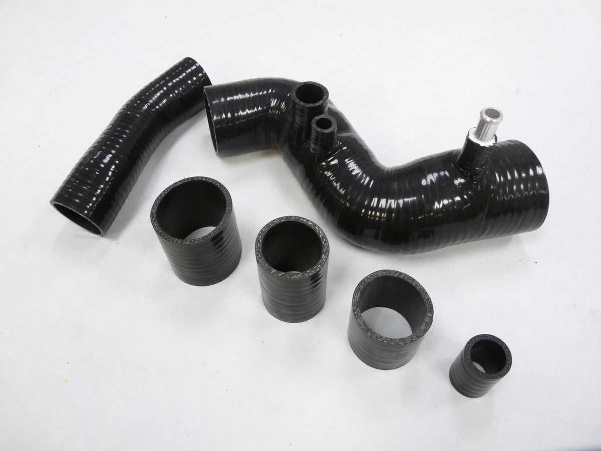 Kit to Fits Black 3S-GTE Toyota OBX Stainless Hose 1997 Radiator 1990 By MR2 Silicone