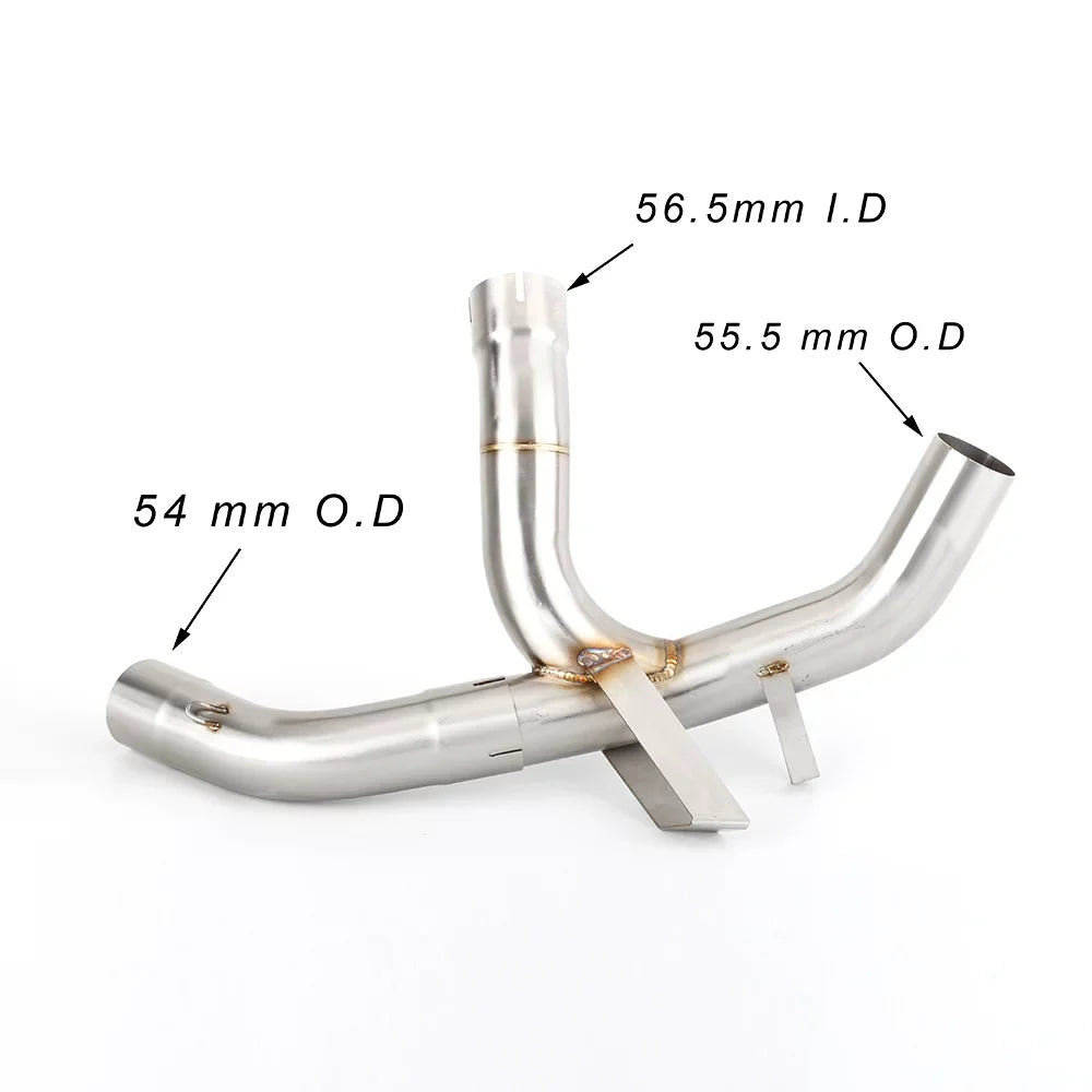 1200 2019 Enduro On Link Exhaust For MTS1200 Pipe Slip Mid Ducati Motorcycle GFYSHIP Multistrada to 2016