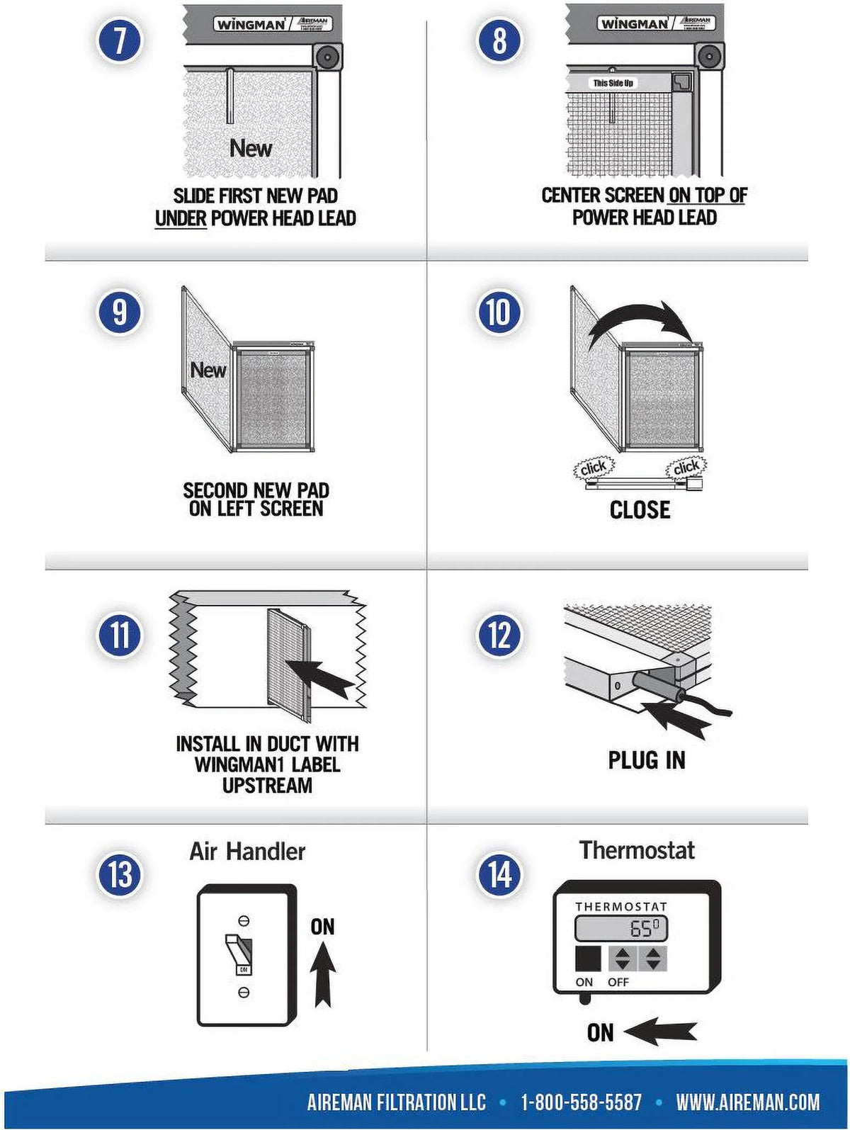 '- Supply Electronic - 20x24x1 Year Changes AC Furnace Wingman1 Replacement 4 Pads Air Filter
