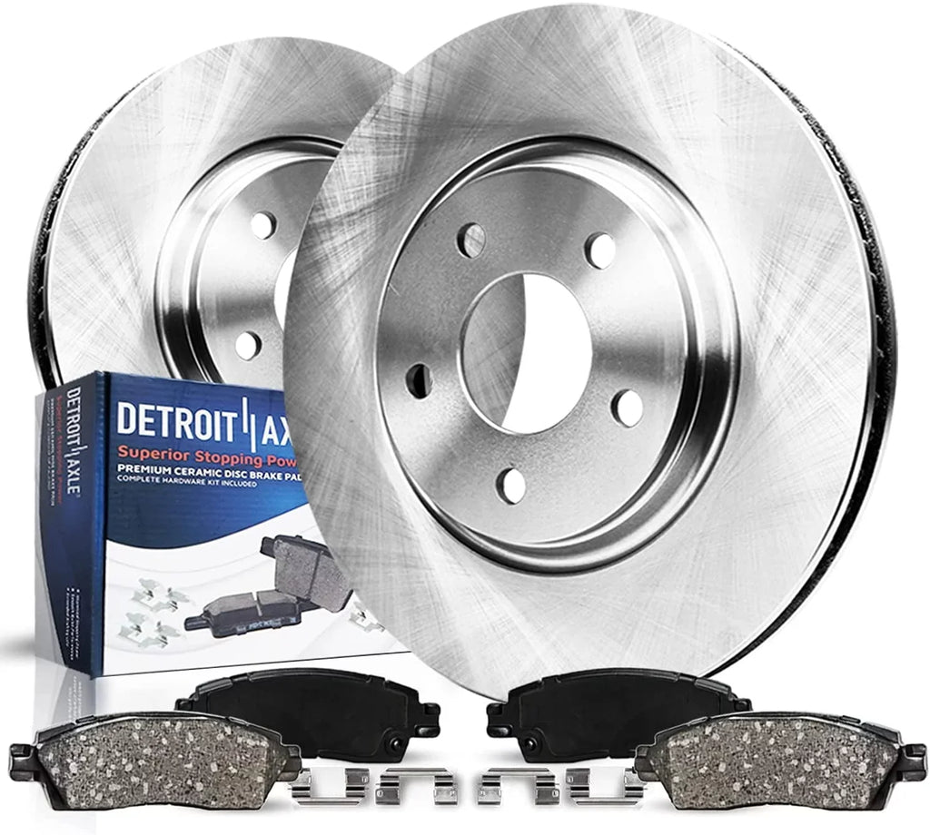 2013 Front Kit 2010 Ceramic Disc 2014 Detroit Brake Toyota - Pads Matrix Pontiac 2009-2019 2009 Brake Brakes Scion 2008-2014 xD Vibe, Replacement for Corolla Axle 2012 2011 Rotors