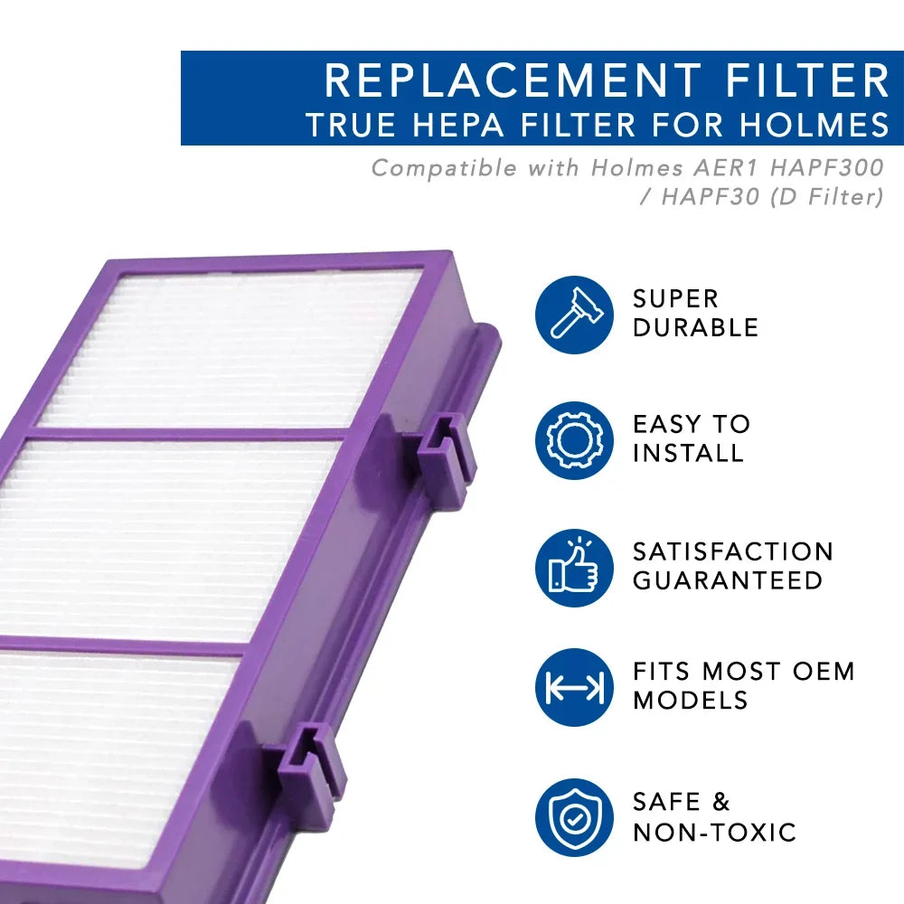 Holmes Filter for Sheet) (4 D HEPA Pre-Carbon AER1 8 + Pack HAPF300/HAP30
