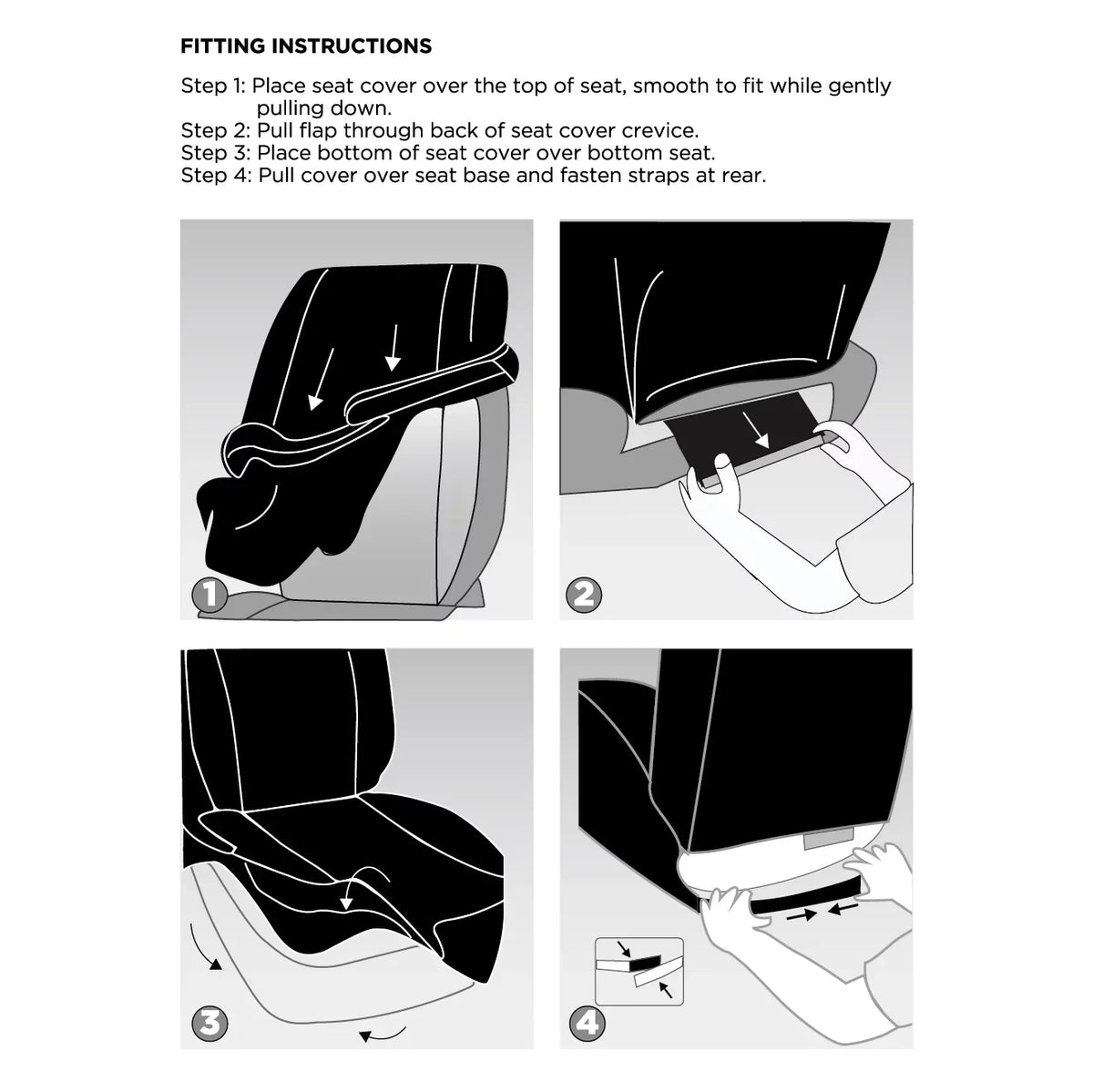 Leather 2102SC035 2 Premium Diamond Seat Car Piece Auto Cover - Fit Drive Black, Checker Universal