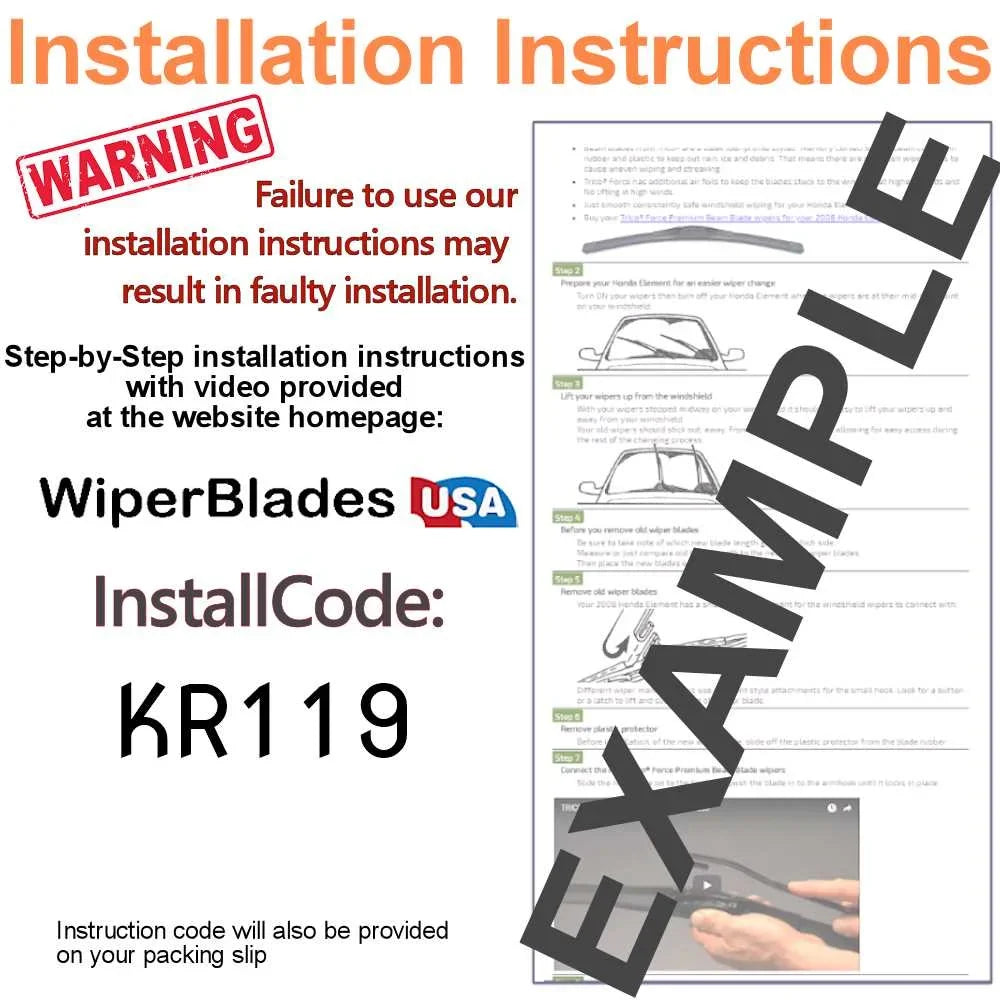 Blade 2019 Wipers Outback of Subaru 2) Beam (Set