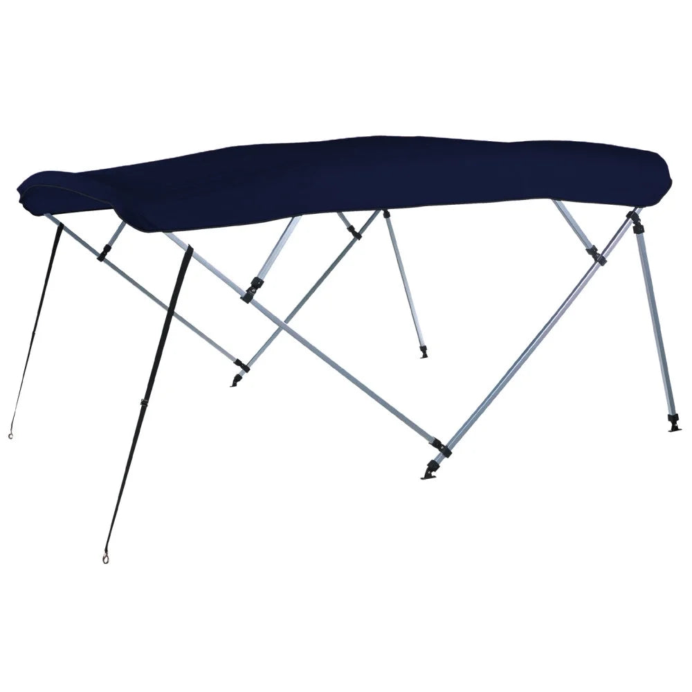 Kit 96"-102" Carver 4-Bow Navy Captain 8'L Pontoon Bimini SQ Fits Top W, 48"H, - Tube A(8SQ)4893UB-05