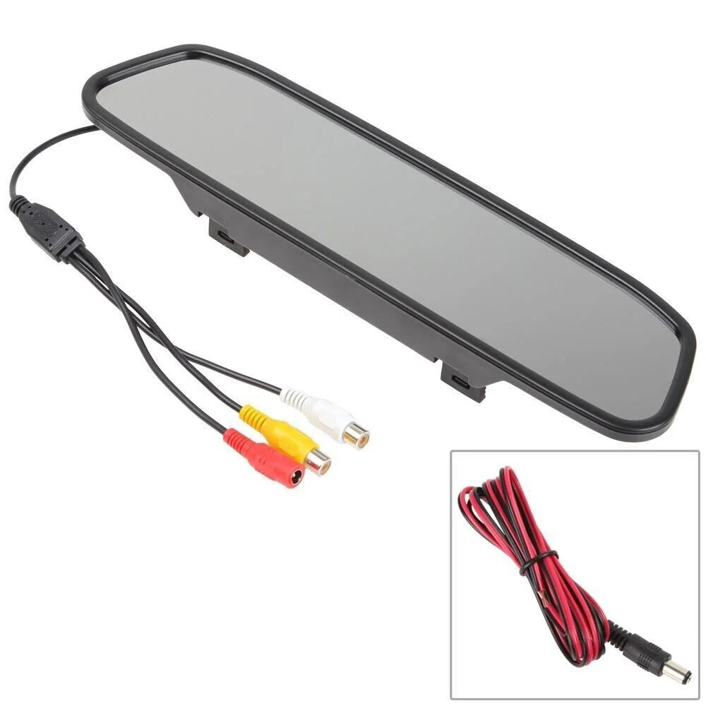 Monitor Rear Wireless Camera Backup + Vision View System Car 5" Mirror Night HD