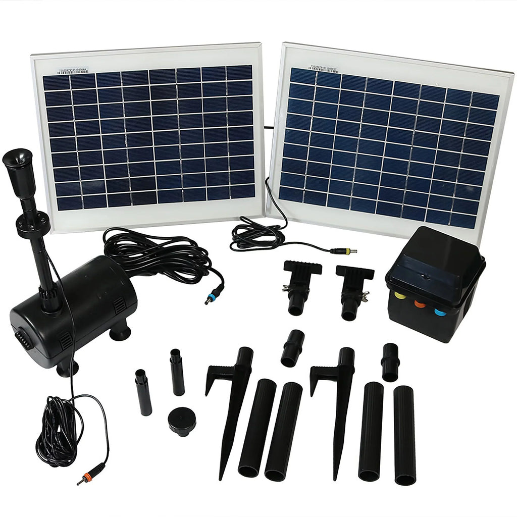 Pack Pump 396 - Sunnydaze GPH Kit Solar Lift and Light Panel 120" - with and Battery LED