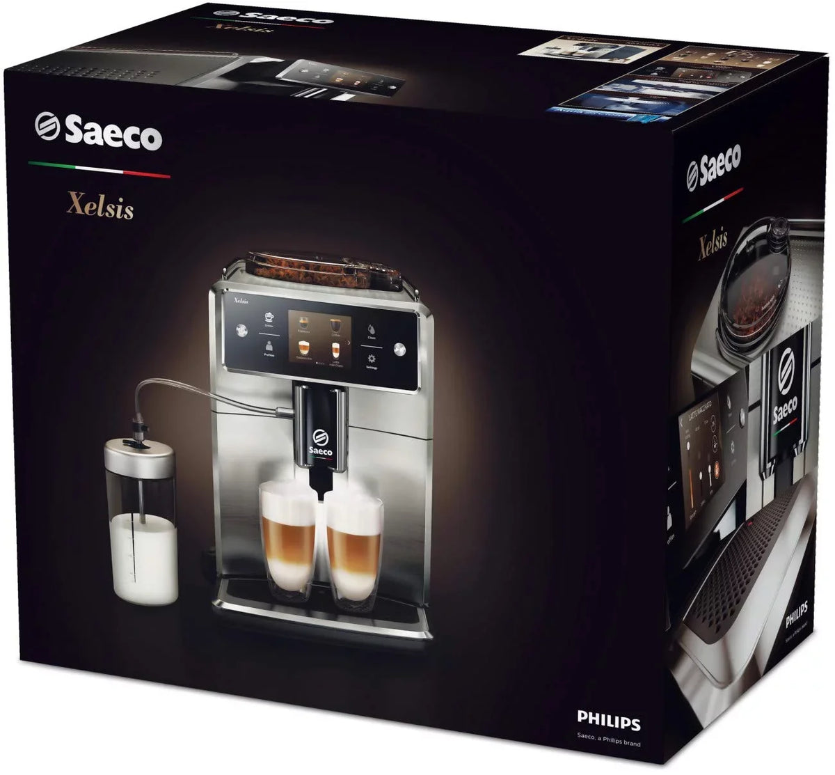 Metal Super Xelsis Front Titanium Machine, Espresso Saeco SM7684/04 Automatic