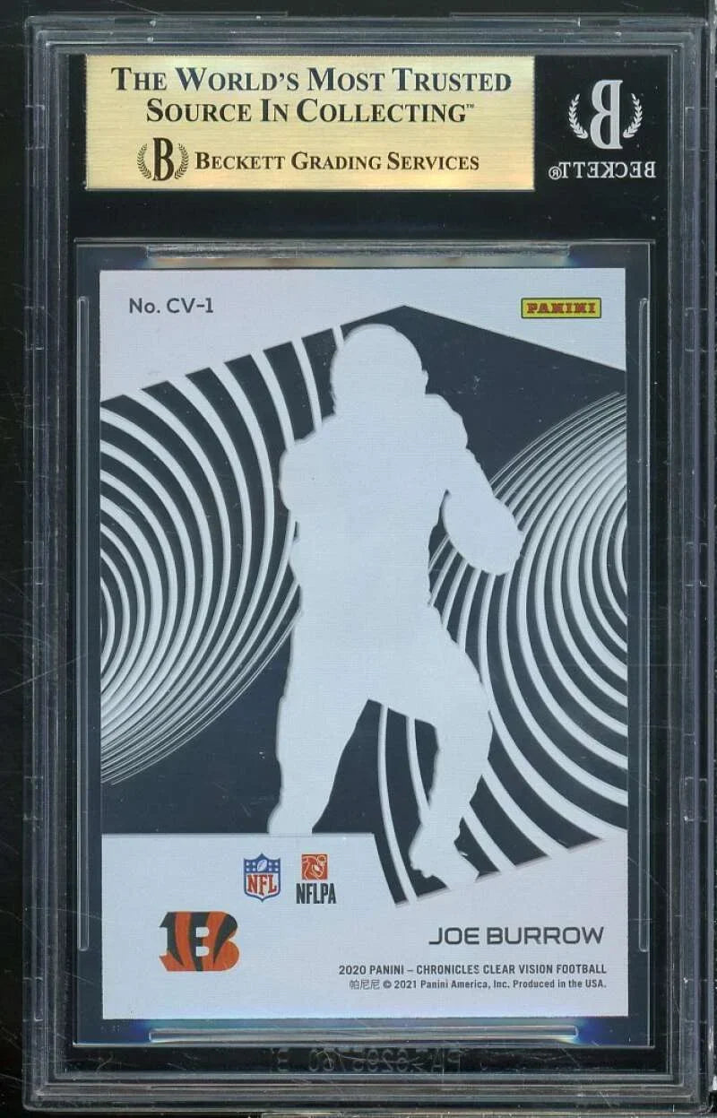 Vision 9) (9.5 10 #1 BGS Rookies Panini Joe 9.5 Rookie Clear 9.5 Burrow 2020