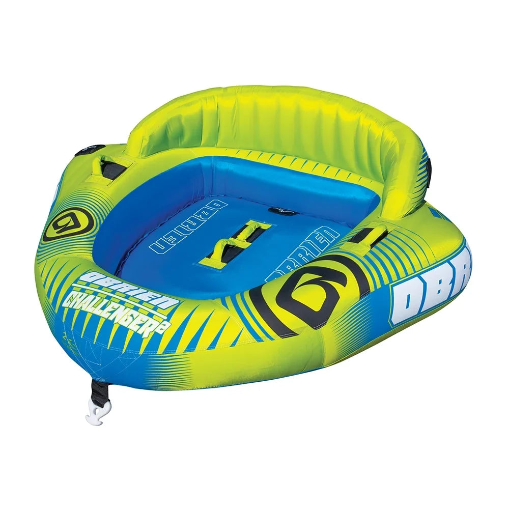 2 Tube, 2 Cockpit InflatableTowable Challenger Person O'Brien Series Green Rider