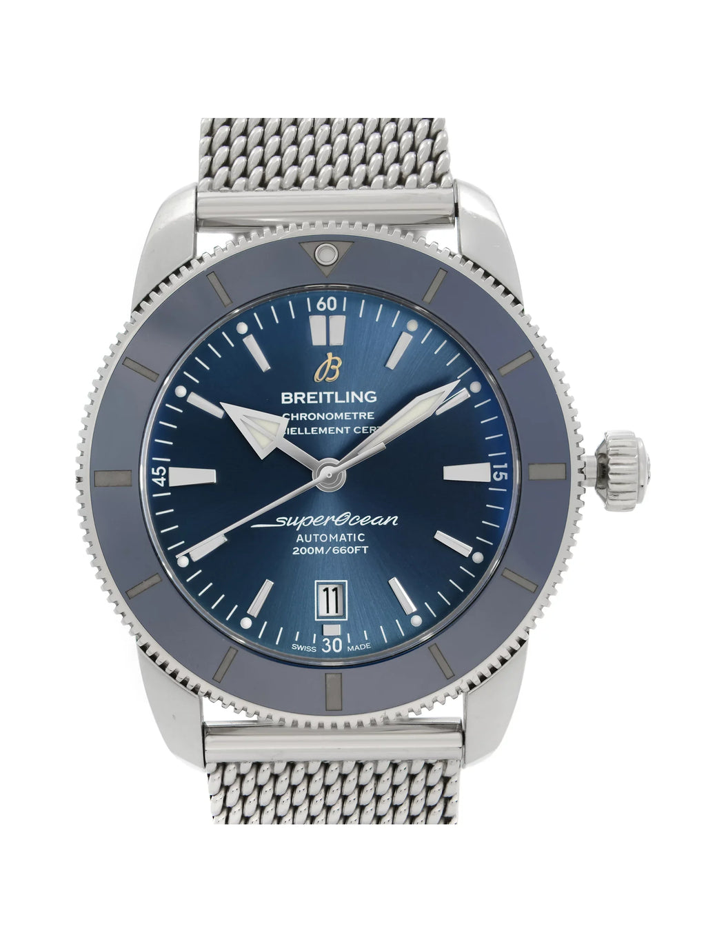 Breitling Watch Automatic Steel Mens AB2020161C1A1 Dial Super Heritage Blue