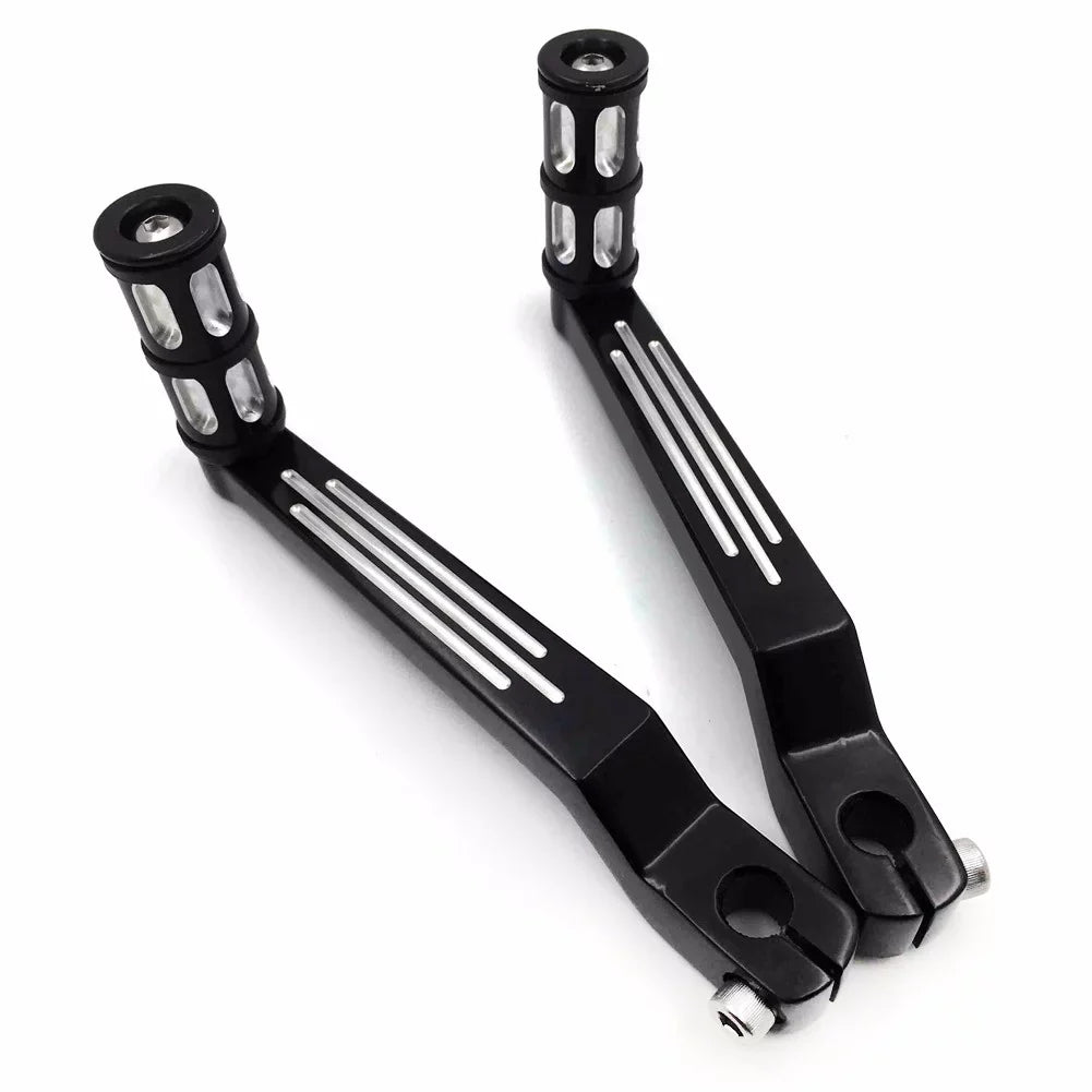 Glide 1988 Pegs Davidson w/ 009C- later Heel and Electra Shifter Aluminum Black For HTT- Shift design Toe Harley Levers