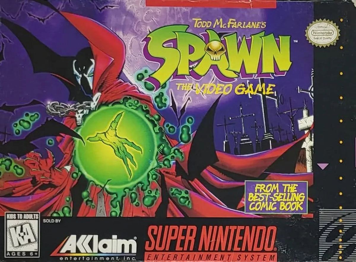 Restored 1995) (Refurbished) Spawn: SNES Video Nintendo, Game The Adventure (Super