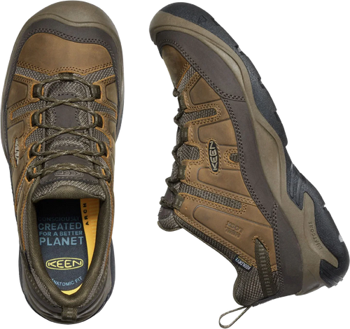 '- Low WP Circadia 10M 1026773 Men Hiking Shitake/Brindle KEEN Refurbished Shoes Waterproof for -