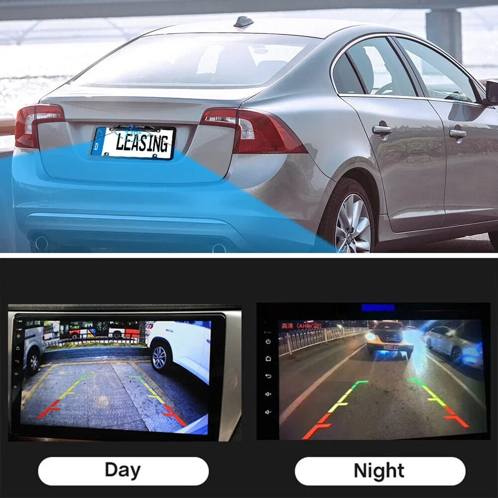Plate with Backup Rear Vision Car Camera Night - View License Frame