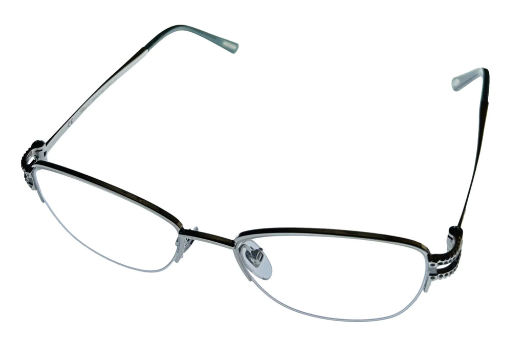 Rimless 579Y VCH052S Metal 52mm Plate Eyewear Square Silver Women's Chopard