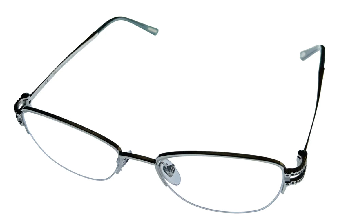 Rimless 579Y VCH052S Metal 52mm Plate Eyewear Square Silver Women's Chopard