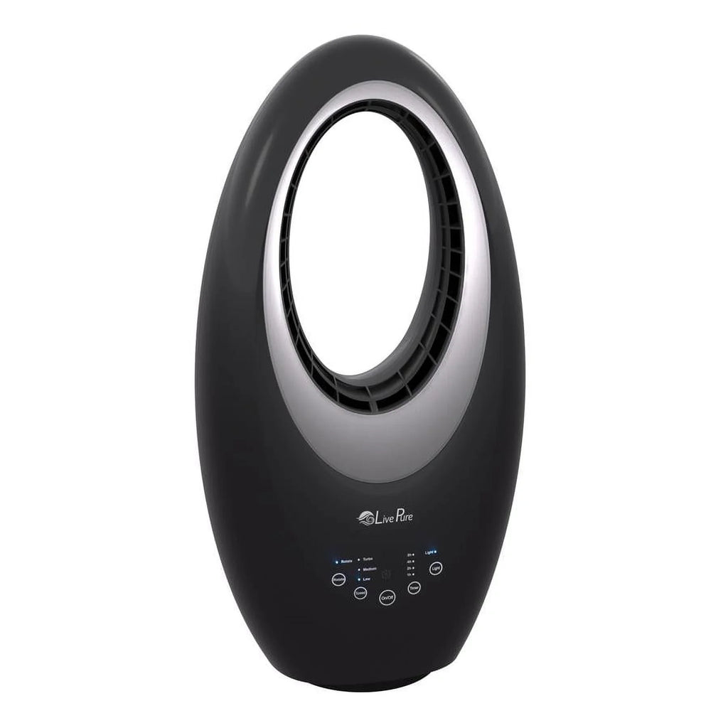 Fan Fan, Cooling Bladeless Filter, Oscillating Auto-Duster Air Livepure with Graphite Circulator-