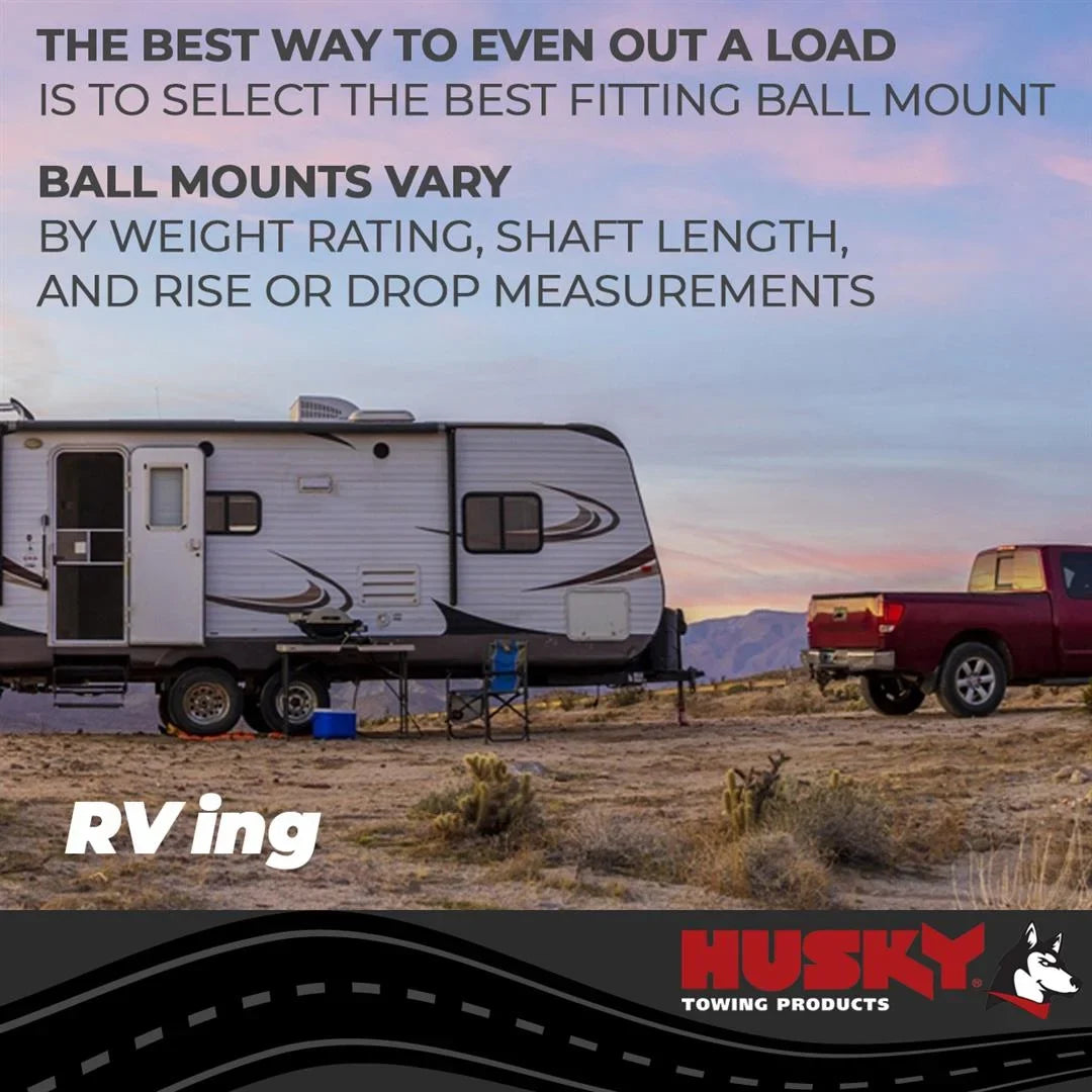 Mount 31361 2" Husky Towing Trailer Receiver Hitch Ball