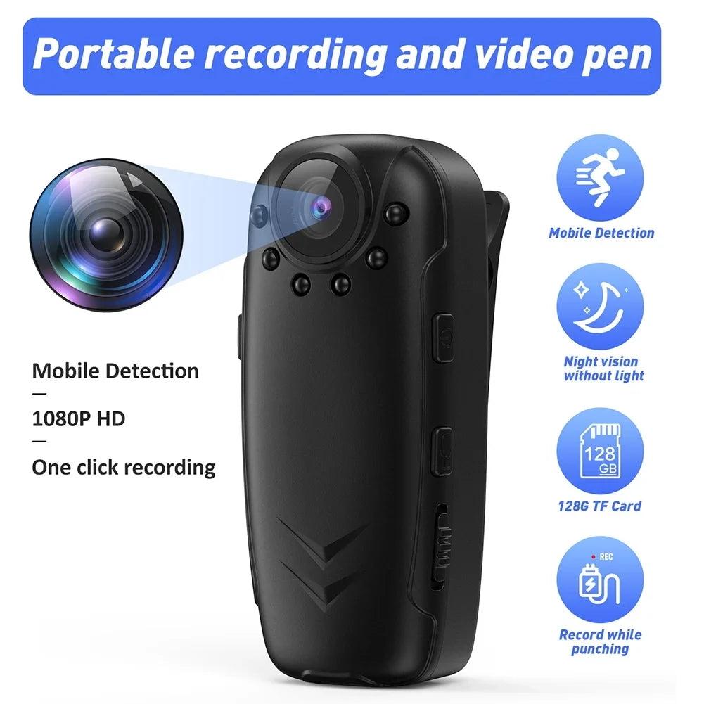 Wide Camera Law Night Digital Function Portable Body Camera Angle Infrared Mini Video Enforcement With Motion Recorder Detection