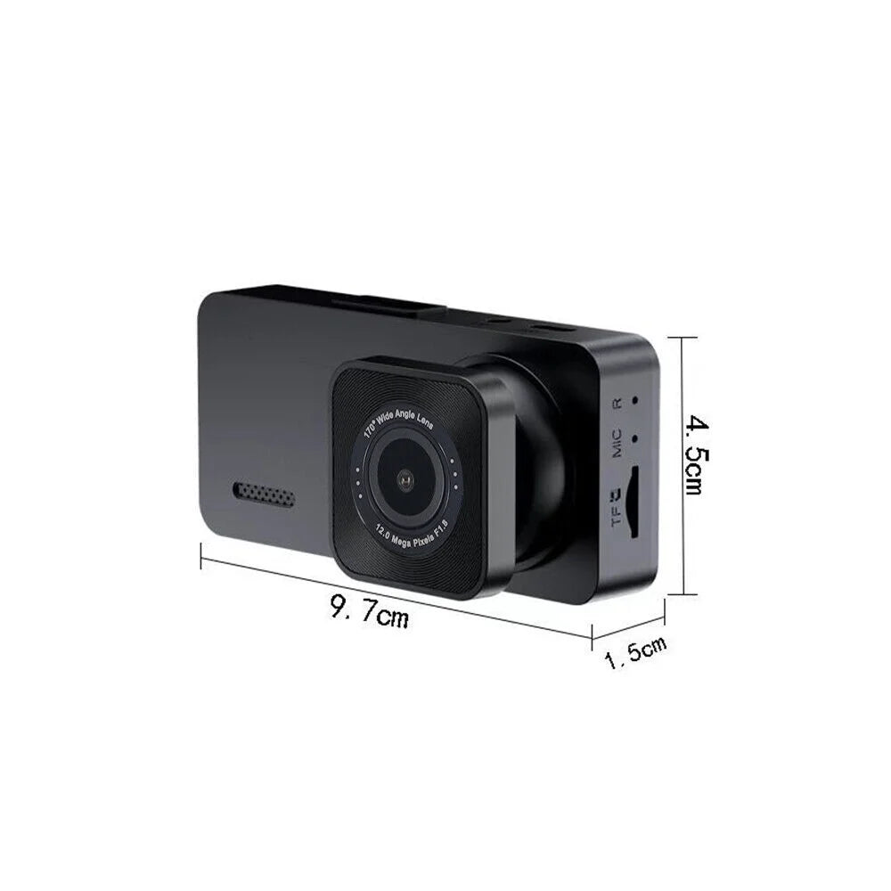 Dual Lens Dash Cam 1080P Lens Camera Video G-sensor Recorder Car 3 JLLOM Front/Rear/Inside HD