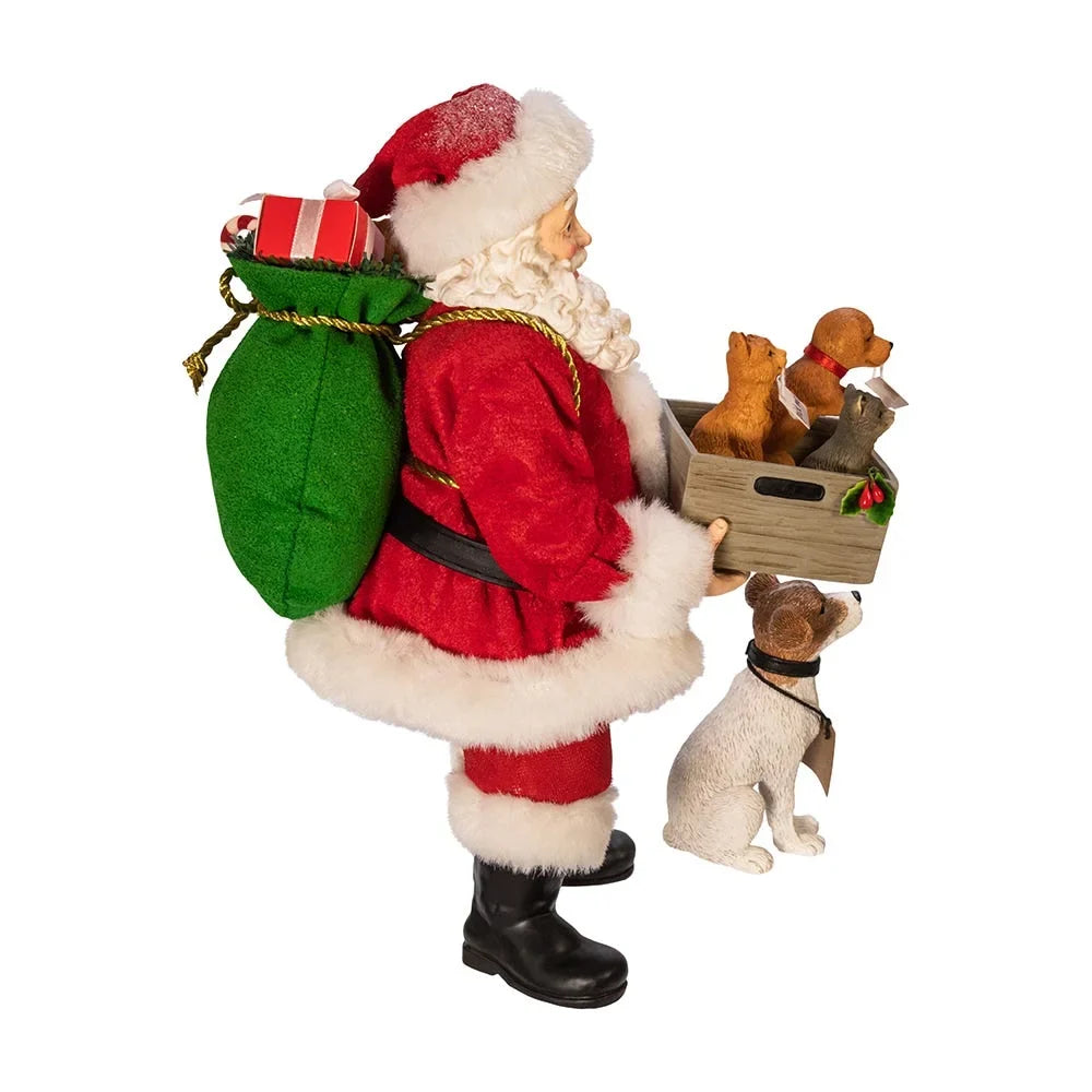 Dog, Set Kurt 2 with Fabriché™ Adler Santa 10.5-Inch Piece Adopt-a-Pet