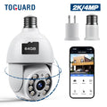 Bulb Surveillance Camera Dome WiFi Wireless Camera exterior Security PTZ SC30 Toguard 2K/4MP Indoor Light
