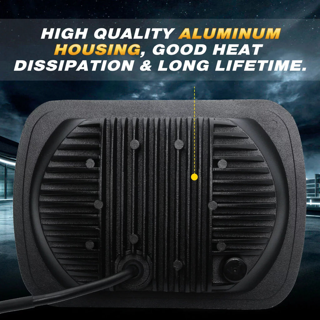 Hi 5x7" XJ For LED Beam Jeep Pair Lo Chevrolet DRL 7x6" 400W Headlight Cherokee