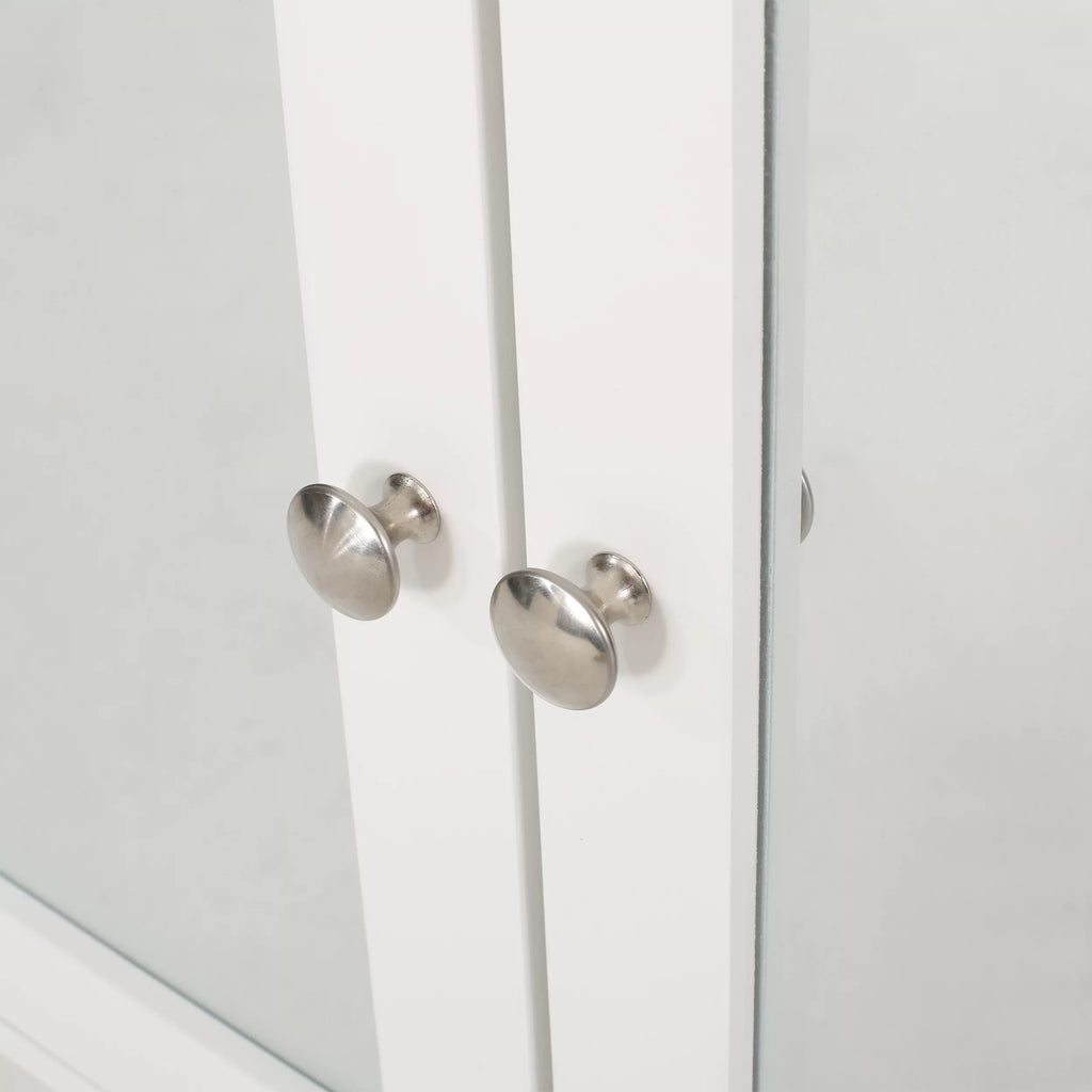 House Mirrors, Modern Blaze Medicine Matte White Door with Cabinet 2 Noble
