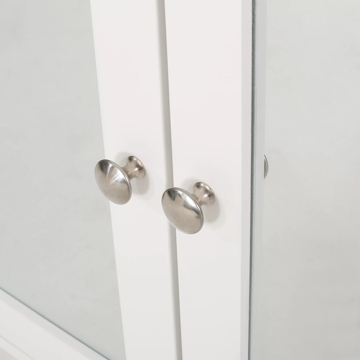 House Mirrors, Modern Blaze Medicine Matte White Door with Cabinet 2 Noble