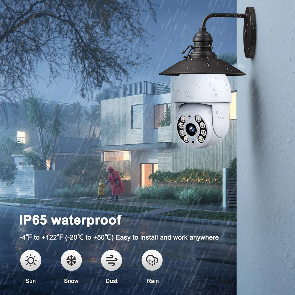 Bulb Surveillance Camera Dome WiFi Wireless Camera exterior Security PTZ SC30 Toguard 2K/4MP Indoor Light