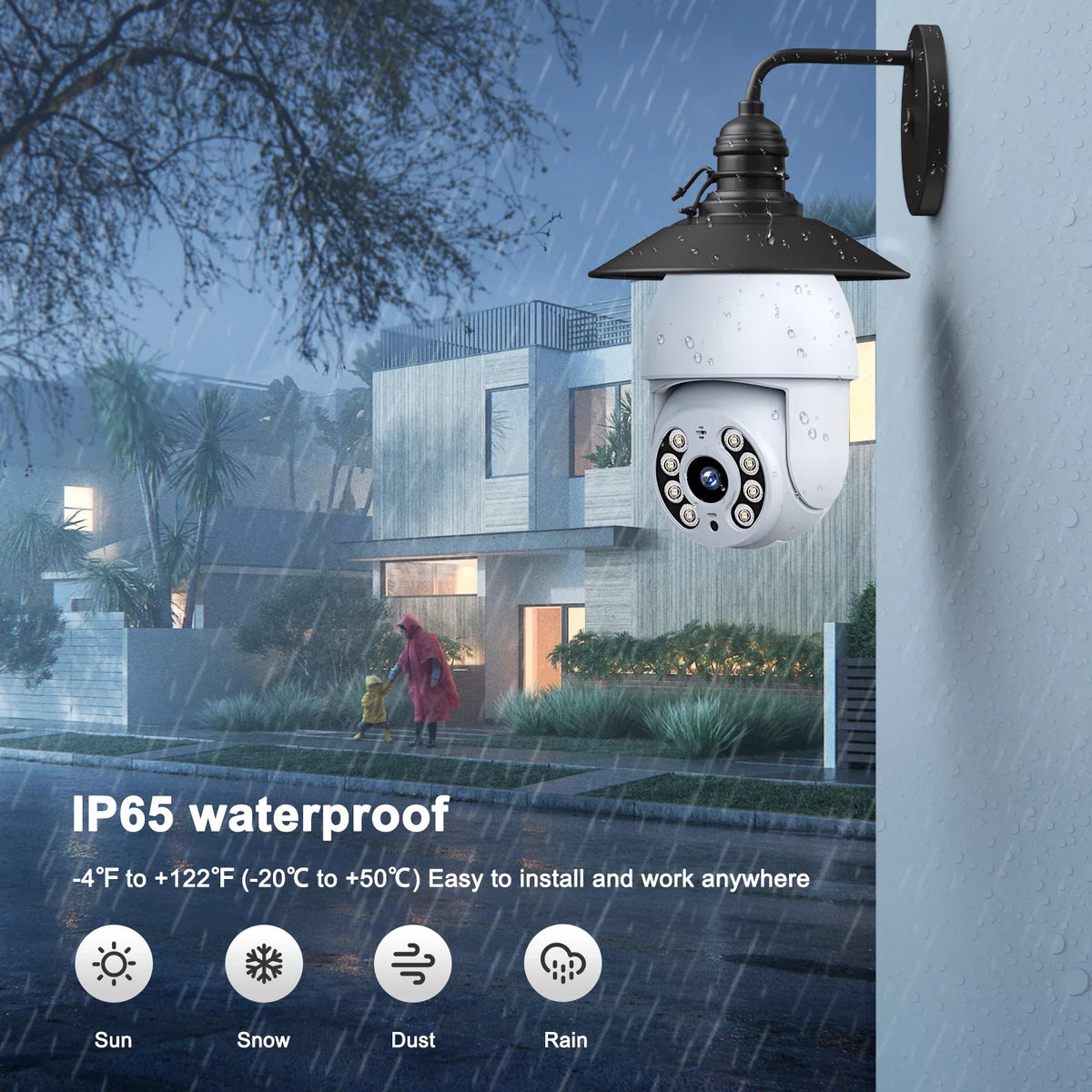 Bulb Surveillance Camera Dome WiFi Wireless Camera exterior Security PTZ SC30 Toguard 2K/4MP Indoor Light