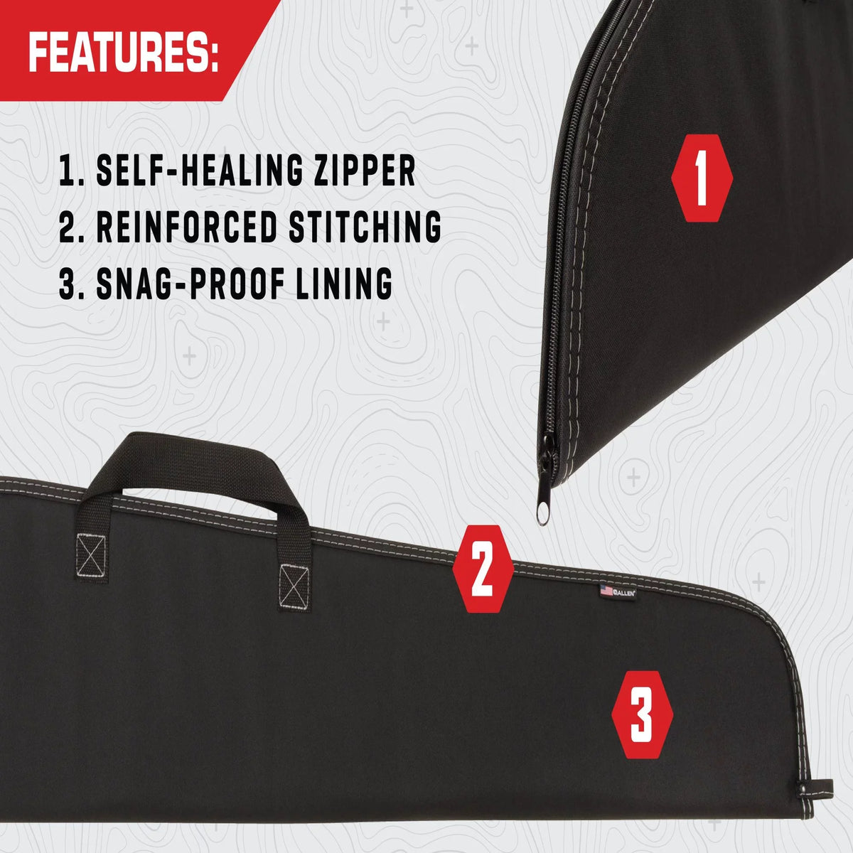 Company Durango 46" Polyester, 602-46 Black, Allen Case, Soft Rifle
