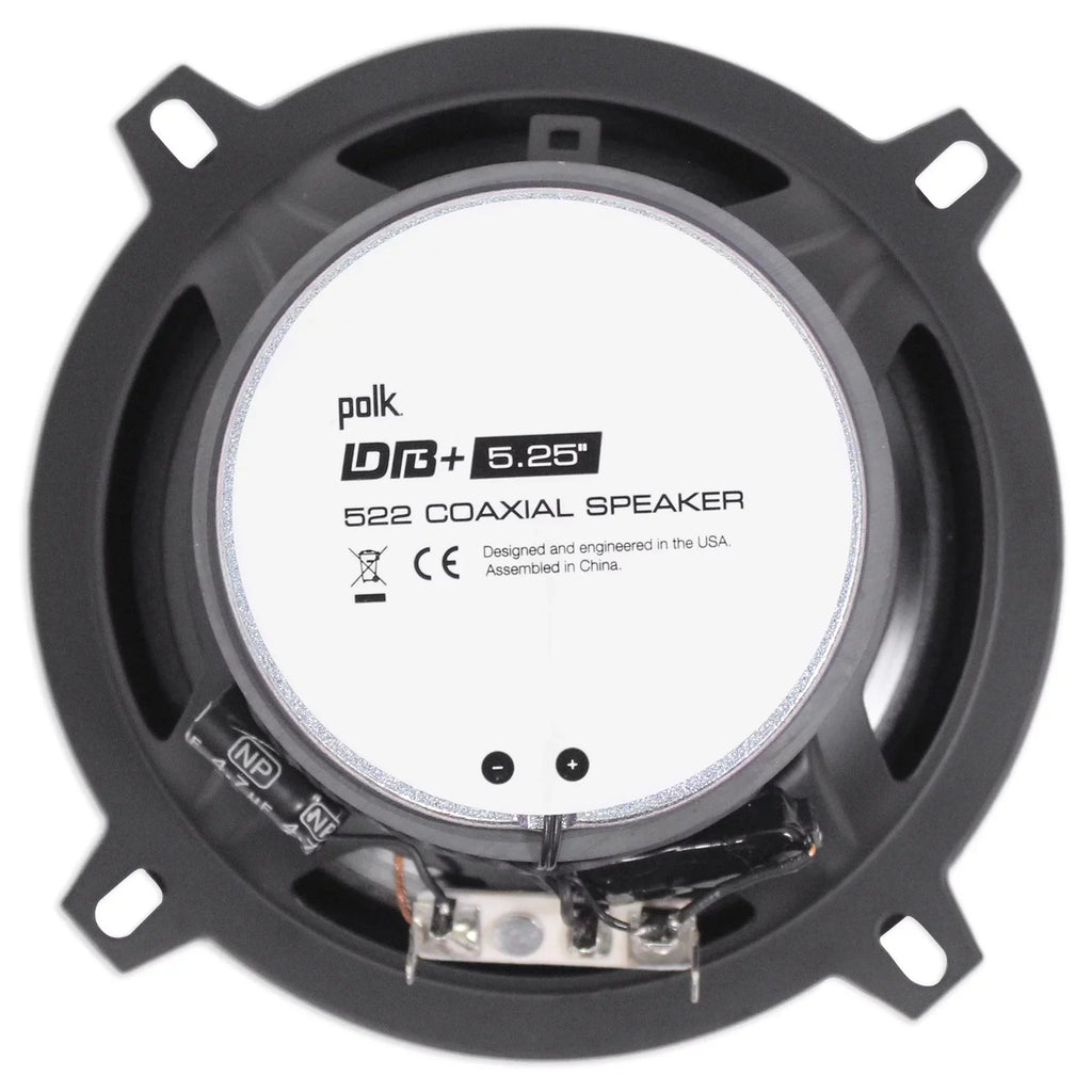 Marine/ATV/Motorcycle/Boat 600w Watt Car with Rockville 5.25" RPB1 DB522 Polk 10 Audio Bundle (2) Speakers (2) Audio