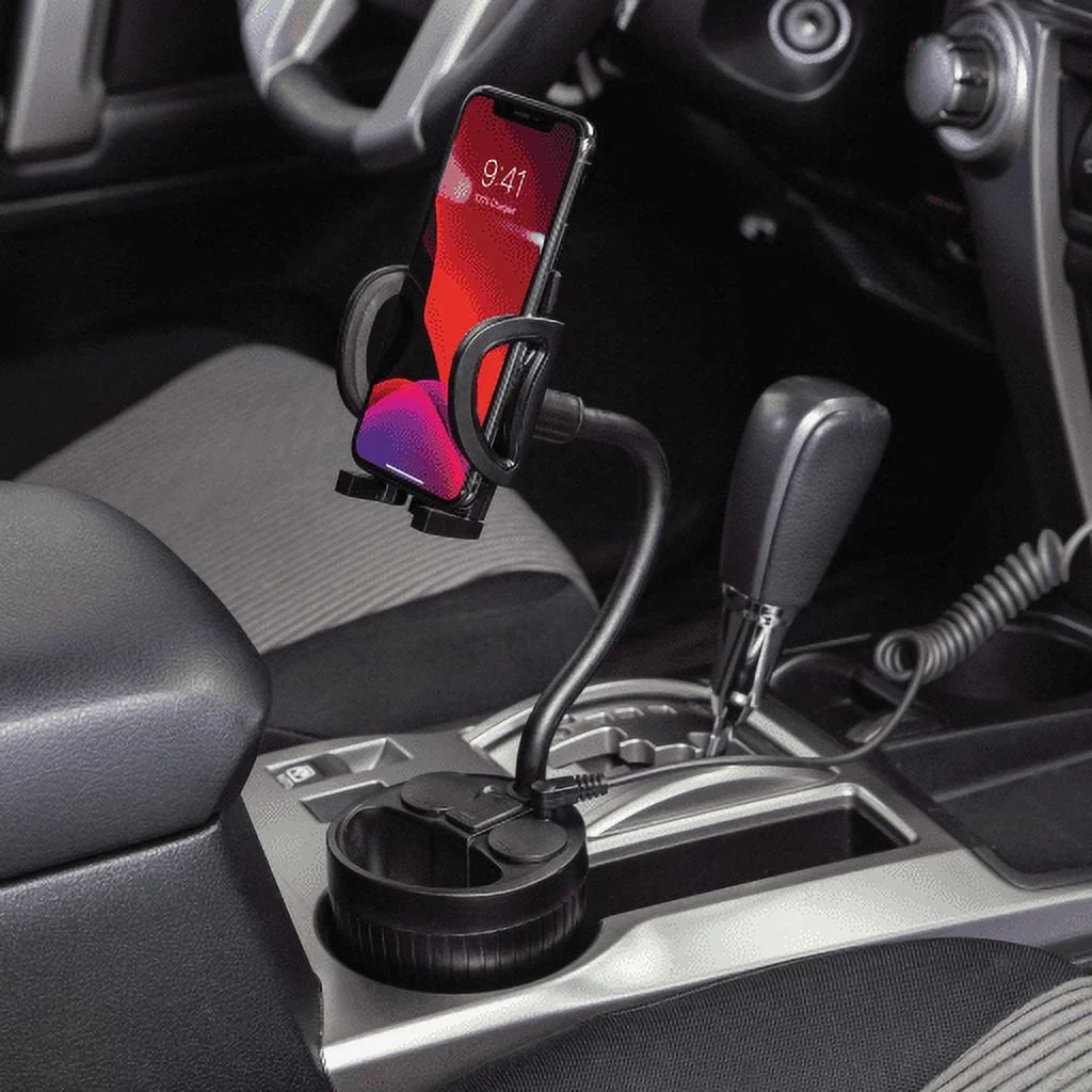 4” Car and Mount Holder Scosche Cup UH2PCUP Black Adjustable Arm Powerhub