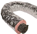 R6 Duct QuietFlex or 14" Grey Flex Flexible Silver Insulated 25'