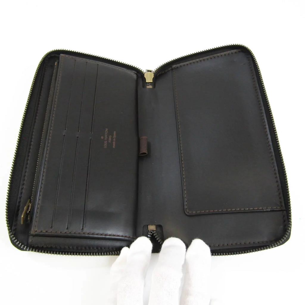 (bi-fold) M97025 Wallet Zippy Coffee Utah Organizer (Good) Pre-Owned Utah Men's Leather Long