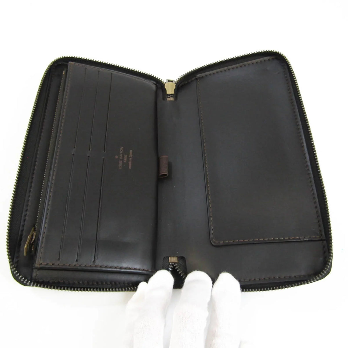 (bi-fold) M97025 Wallet Zippy Coffee Utah Organizer (Good) Pre-Owned Utah Men's Leather Long