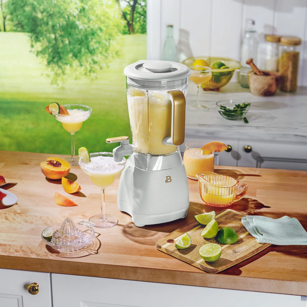Beautiful by White Frozen Slush 60 Drew 4-Speed Barrymore Drink Icing Maker, oz Crush
